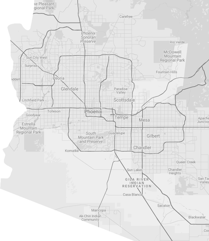 Map of Arizona - Service Area